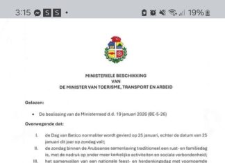 Gobierno a crea confusion tocante celebracion di Dia di Betico