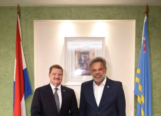 Prome Minister di Sint Maarten ta resalta importancia di cooperacion regional durante su yegada na Aruba