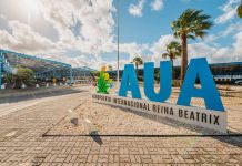 Restriccion di espacio aereo regional a causa cancelacionnan masal y congestion na aeropuerto di Aruba aeropuerto airport Reina Beatrix