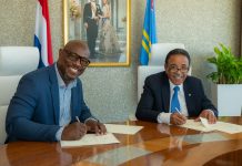 Aruba y St. Maarten a firma LOI pa fortalece colaboracion di kadaster