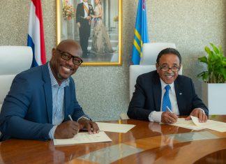 Aruba y St. Maarten a firma LOI pa fortalece colaboracion di kadaster