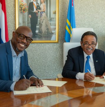 Aruba y St. Maarten a firma LOI pa fortalece colaboracion di kadaster