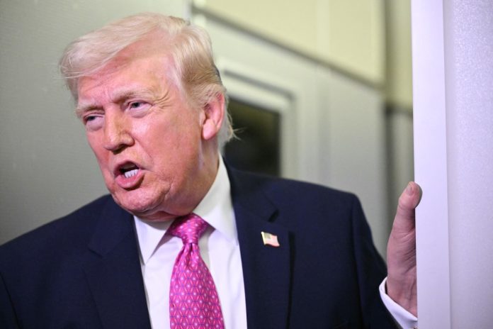 US President Donald Trump returns to White House