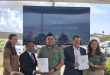 ACF y gobierno ta firma MoU historico pa establece e prome Centro di Conservacion Marino di e isla