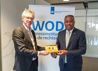 Minister di Husticia Arthur Dowers ta explora cooperacion cientifico cu WODC