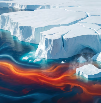 Ta adverti cu ijs cu ta smelt na Antartica por subi nivel di lama te cu 58 meter