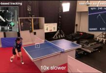 Robot AI di tennis di mesa por gana hendenan ‘elite’, Sony ta bisa