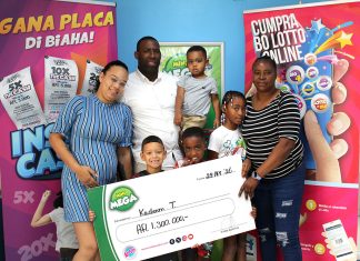 Aruba a conoce e segundo miyonario pa 2026 cu Lotto!