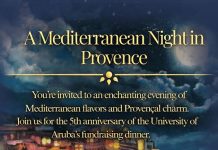 FHTMS ta organisa su di cinco aniversario di e cena pa recaudacion di fondo “A Mediterranean Night in Provence”