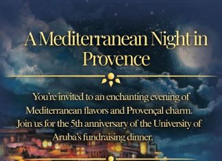 FHTMS ta organisa su di cinco aniversario di e cena pa recaudacion di fondo “A Mediterranean Night in Provence”