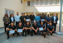 Minister Arthur Dowers ta reconoce excelencia den entrenamento K9: Diesun certificacion oficial