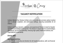 Instituto Medico San Nicolas (ImSan) – Director (M/F)
