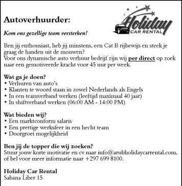 Holiday Car Rental – Autoverhuurder