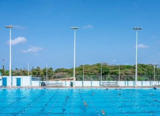 Segun comunicado di gobierno: A duna actualisacion tocante plan di accion di mantencion riba sistema di iluminacion na Piscina Olimpico Roly Bisslik