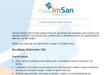Instituto Medico San Nicolas (ImSan) – Beveiliging Medewerker (M)
