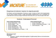 Educacion Profesional Intermedio (EPI) – Onderwijzend Personeel Nederlands & Engels
