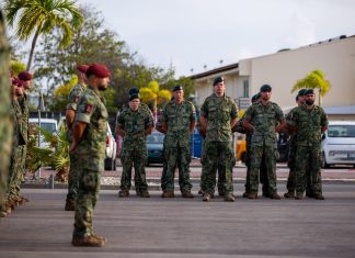 Comunidado di prensa: Scuadron di Ehercito di Defensa den Caribe ta conduci su rotacion