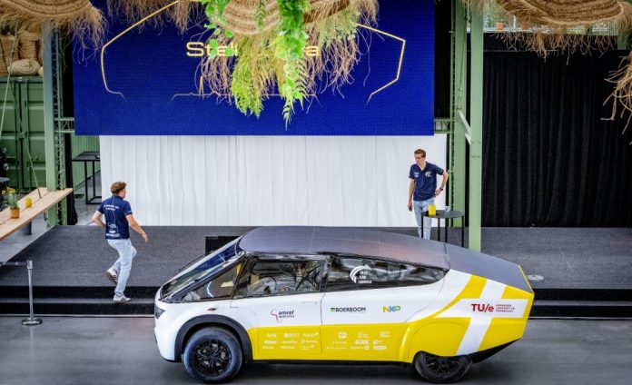 Students present the world's first solar ambulance