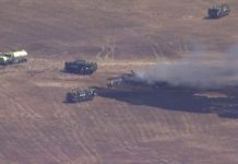 Fighter jet ta cay cerca di base militar Mericano