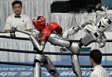 Robot humanoide ta kibra record durante World Robot Games na Beijing