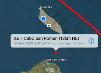 A registra temblor leve den cercania di Aruba