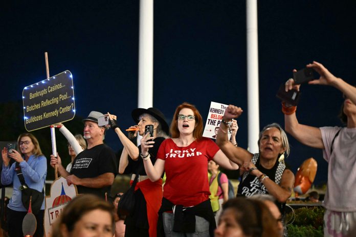 Rally in support of the Kennedy Center
