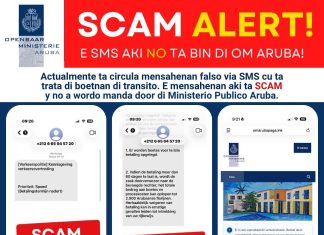 Ministerio Publico (OM) ta tuma nota di estafa di SMS; Ta urgi ciudadanonan pa no cay den trampa