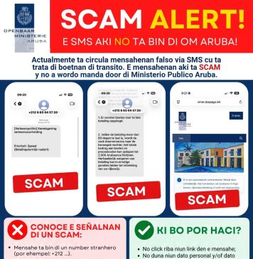 Ministerio Publico (OM) ta tuma nota di estafa di SMS; Ta urgi ciudadanonan pa no cay den trampa