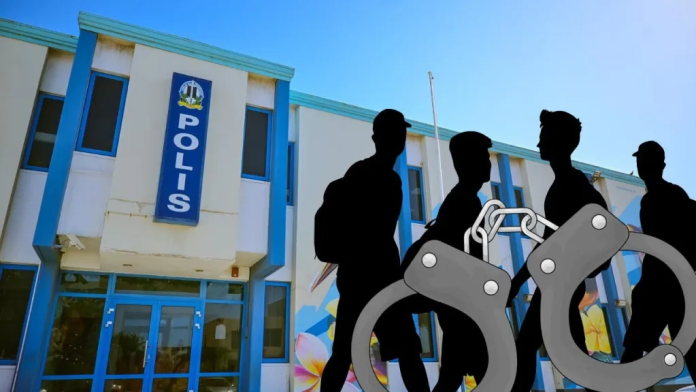 5 sospechoso deteni pa recherche San Nicolas tocante diferente asaltonan cometi