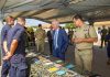 Secretario di Estado Van der Burg a bishita Marinierskazerne na Savaneta