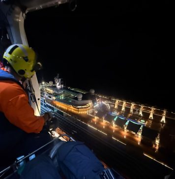 Wardacosta di Caribe Hulandes cu rescate di pasahero di crucero cu a haya atake